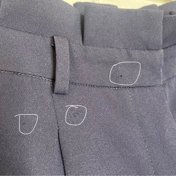 Lulu’s Paper bag waist pants in navy blue size medium - Picture 9 of 10